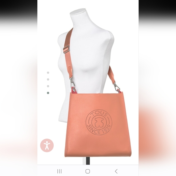 TOUS Orange Leather Leissa Shoulder Bag - Picture 5 of 12